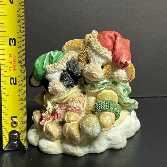 Mary’s Moo Moos Merry Christmoos Figurine Christmas Cows Calf Good Condition - Picture 2 of 10